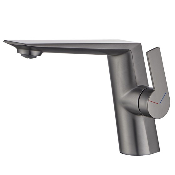 A3115 chrome and black basin mixer from china